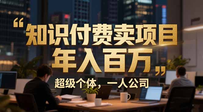 从0到年入百万:超级个体实战心得公开,个人IP×精准引流×成交系统全拆解-青禾学社