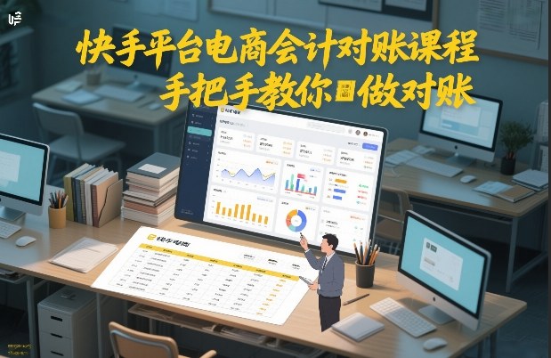 快手平台电商会计对账课程，手把手教你做对账-青禾学社