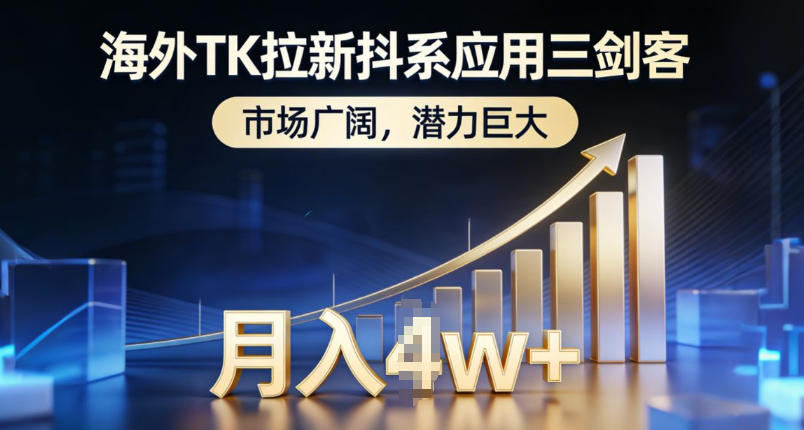 海外TK拉新抖系应用三剑客,市场广阔,潜力巨大,月入1w+-青禾学社