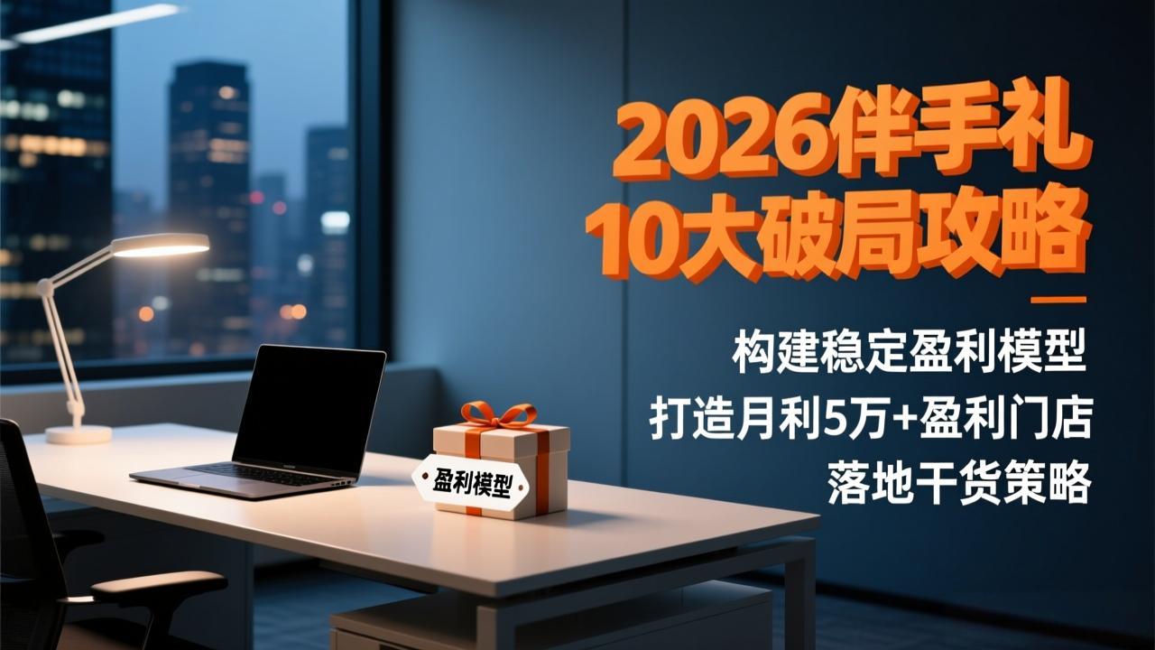 2026伴手礼10大破局攻略：构建稳定盈利模型，打造月利5万+盈利门店，落地干货策略-青禾学社