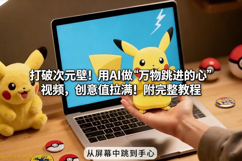 打破次元壁！用AI做【万物跳进手心】视频，创意值拉满！附完整教程-青禾学社
