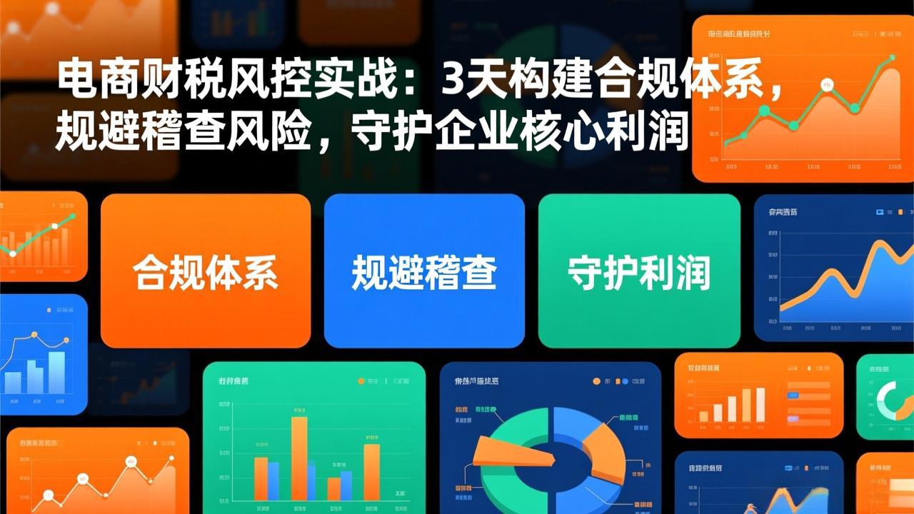 电商财税风控实战:3天构建合规体系,规避稽查风险,守护企业核心利润-青禾学社