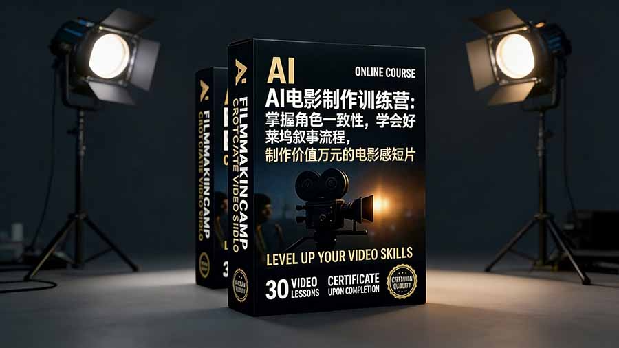 AI电影制作训练营：掌握角色一致性，学会好莱坞叙事流程，制作价值万元的电影感短片-青禾学社