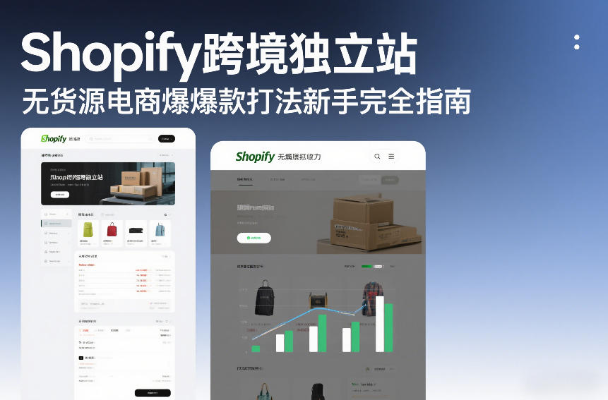 Shopify跨境独立站无货源电商爆款打法新手完全指南-青禾学社