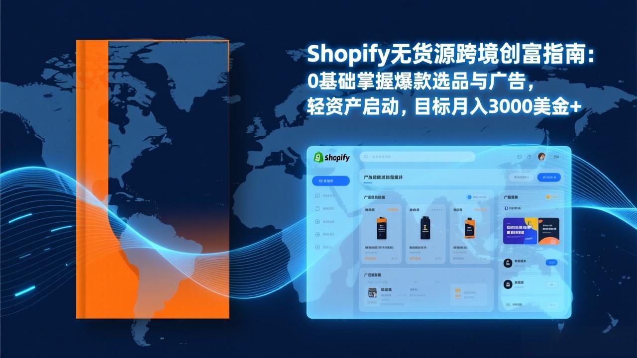 Shopify爆款打法实战：从选品到广告投放，复制爆款模型，驱动独立站月销售额破万刀-青禾学社