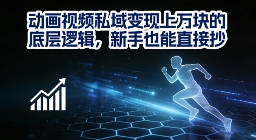 动画视频私域变现上W的底层逻辑，新手也能直接抄-青禾学社