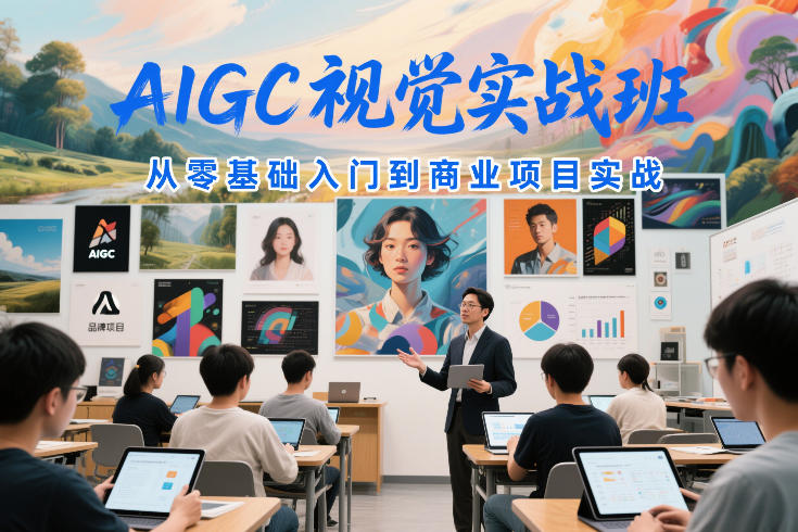 AIGC视觉实战班，从零基础入门到商业项目实战-青禾学社