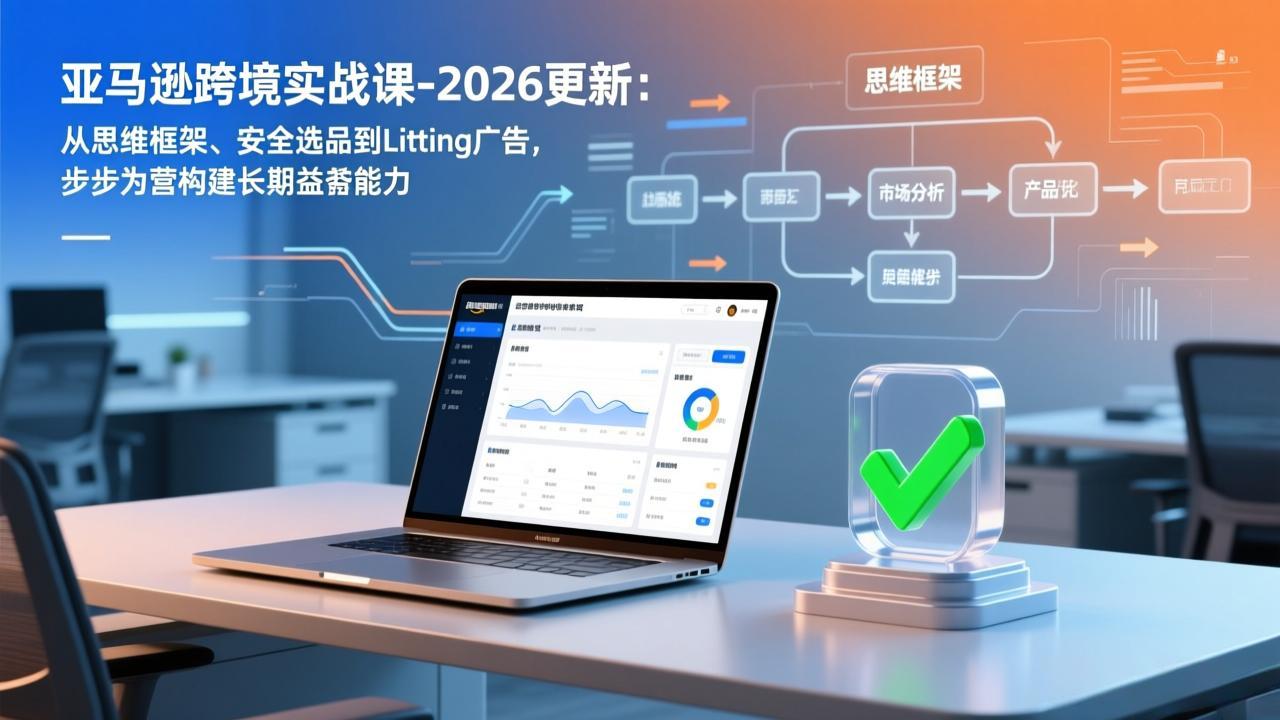 亚马逊跨境实战课-2026更新：从思维框架、安全选品到Listing广告，步步为营构建长期盈利能力-青禾学社