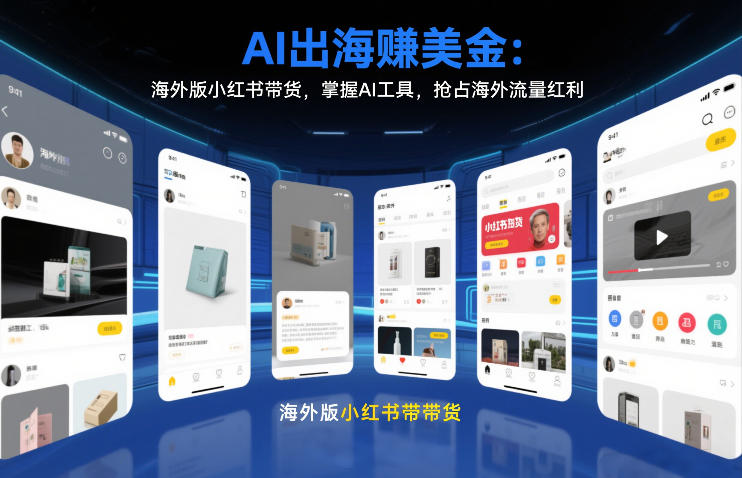 AI出海賺美金：海外版小红书带货，掌握AI工具，抢占海外流量红利(更新2026)-青禾学社