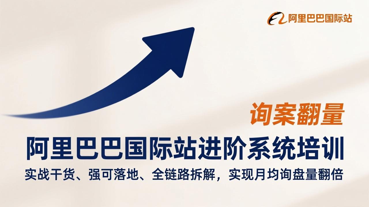 阿里巴巴国际站进阶系统培训，实战干货、强可落地、全链路拆解，实现月均询盘量翻倍-青禾学社