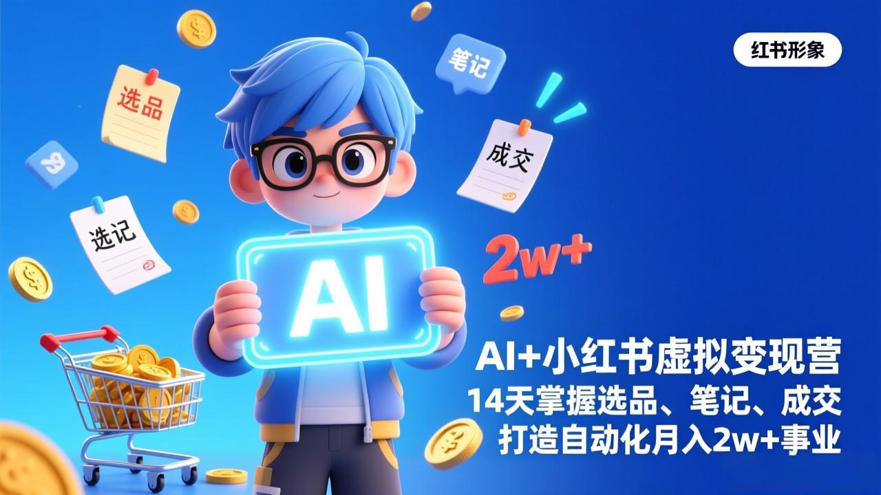 AI+小红书虚拟变现营(完结-青禾学社