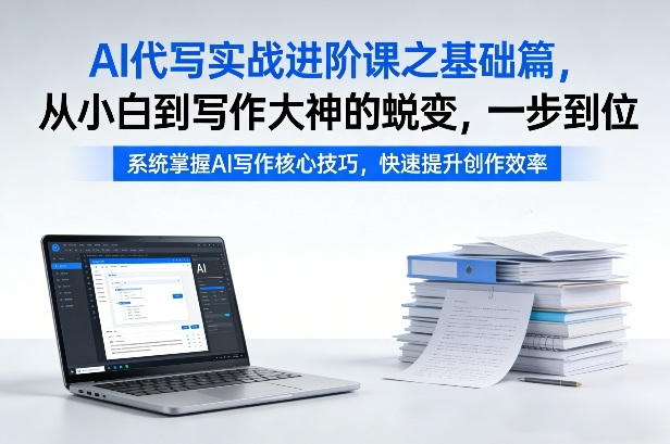 AI代写实战进阶课之基础篇，从小白到写作大神的蜕变，一步到位【揭秘】-青禾学社