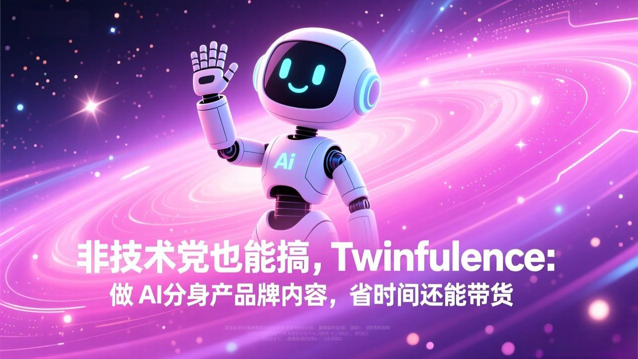 非技术党也能搞!Twinfluence:做 AI 分身产品牌内容,省时间还能带货-青禾学社