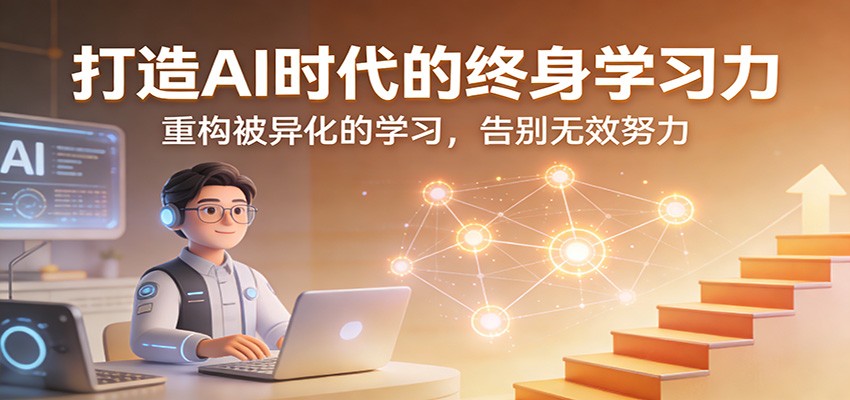 打造AI时代的终身学习力：重构被异化的学习，告别无效努力-青禾学社