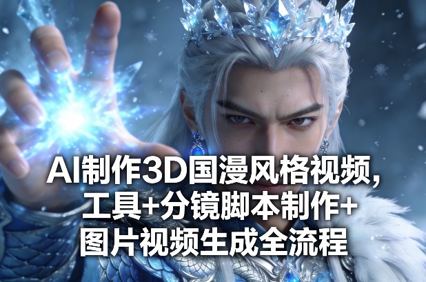 AI制作3D国漫风格视频，工具+分镜脚本制作+图片视频生成全流程-青禾学社