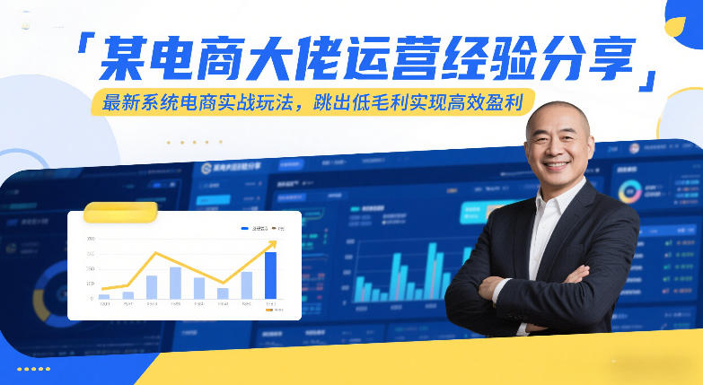 某电商大佬运营经验分享，最新系统电商实战玩法，跳出低毛利实现高效盈利(更新)-青禾学社
