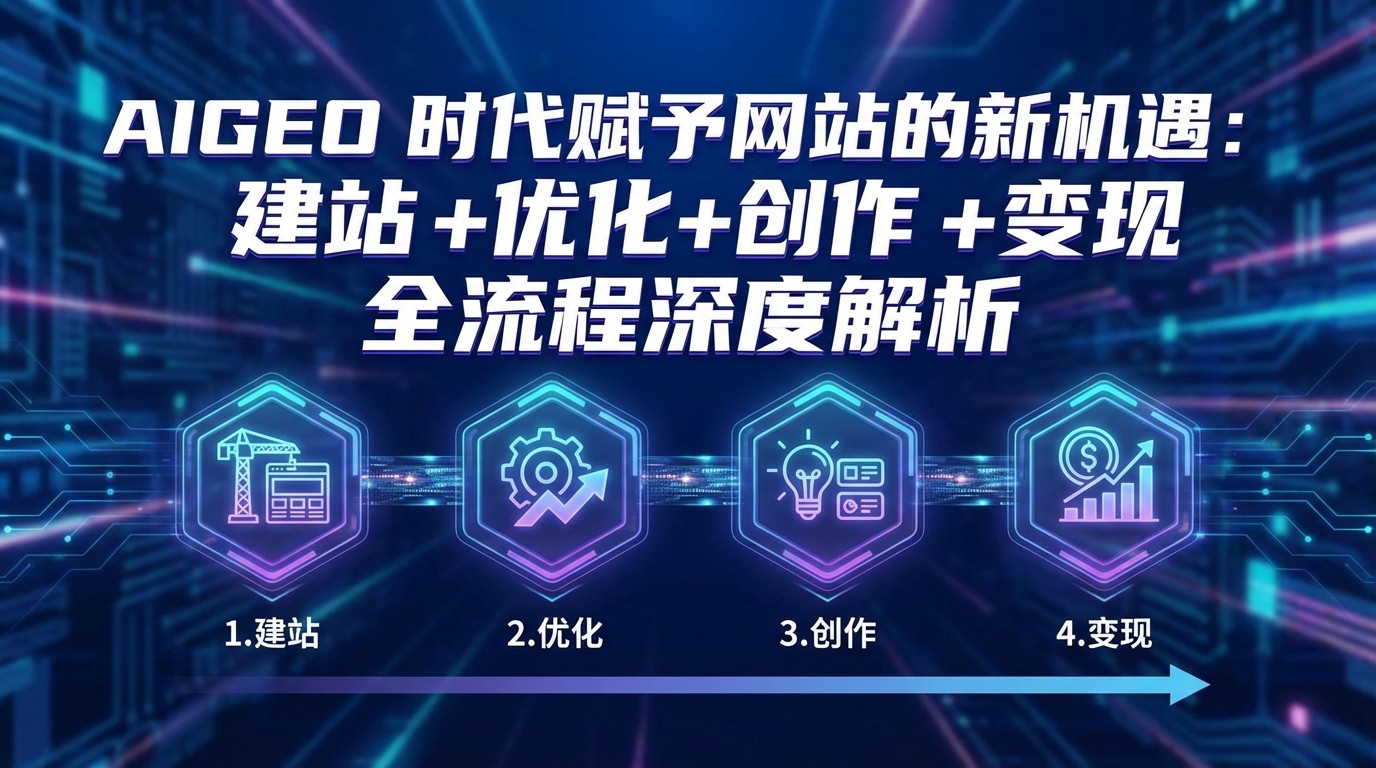 AIGEO+时代赋予网站的新机遇：建站+优化+创作+变现+全流程深度解析-青禾学社