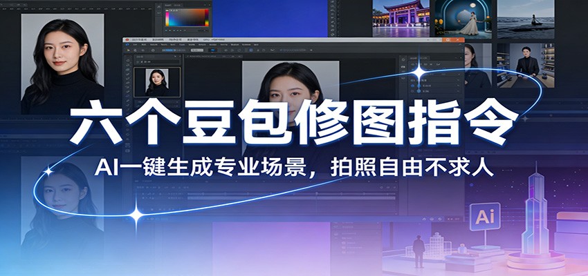 六个豆包修图指令：AI 一键生成专业场景，拍照自由不求人-青禾学社