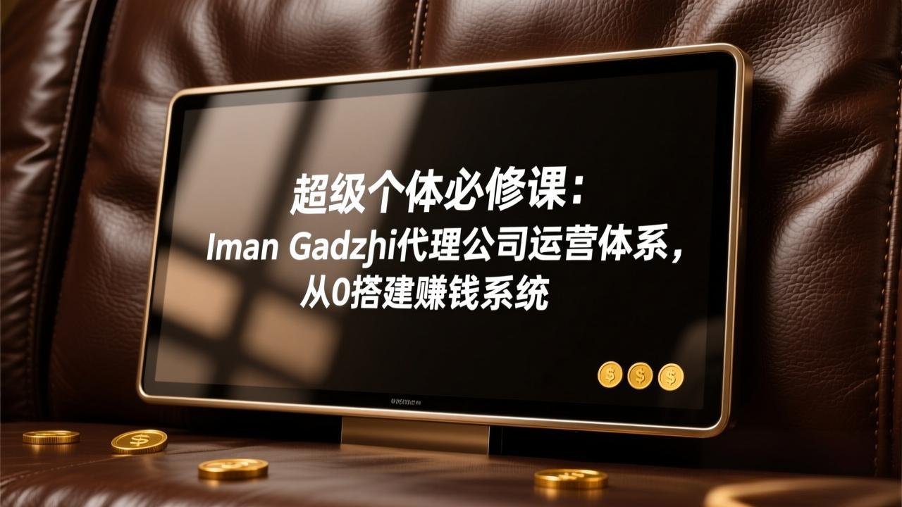 超级个体必修课：Iman Gadzhi代理公司运营体系，从0搭建赚钱系统-青禾学社