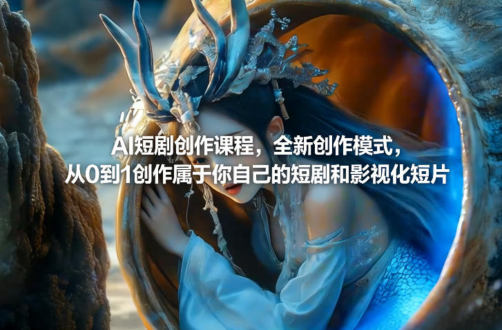 AI短剧创作课程，全新创作模式，从0到1创作属于你自己的短剧和影视化短片-青禾学社