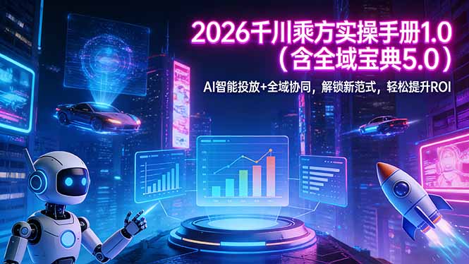 2026 千川乘方实操手册 1.0(含全域宝典 5.0-青禾学社
