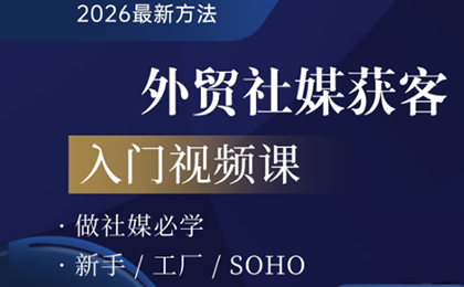 2026外贸社媒获客入门课-青禾学社