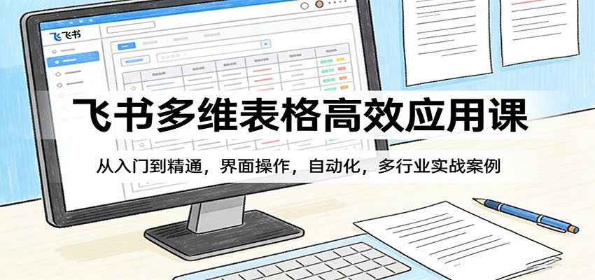 飞书多维表格高效应用课：从入门到精通，界面操作，自动化，多行业实战案例-青禾学社