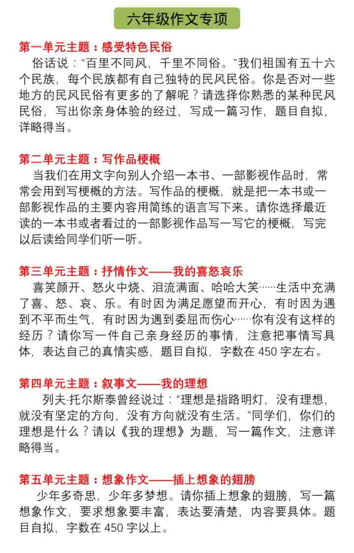 六年级下语文单元习作指导+精选范文-青禾学社