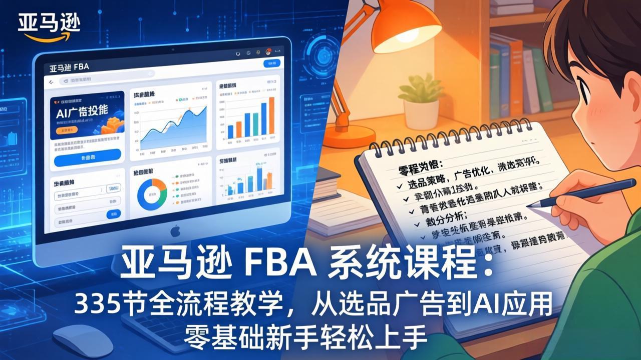 亚马逊 FBA 系统课程(更新26年3月-青禾学社