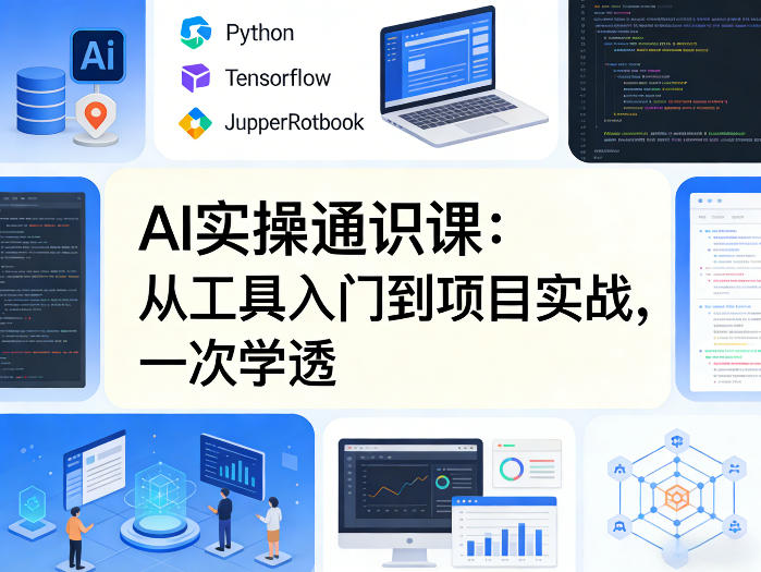 AI实操通识课，从工具入门到项目实战，一次学透-青禾学社