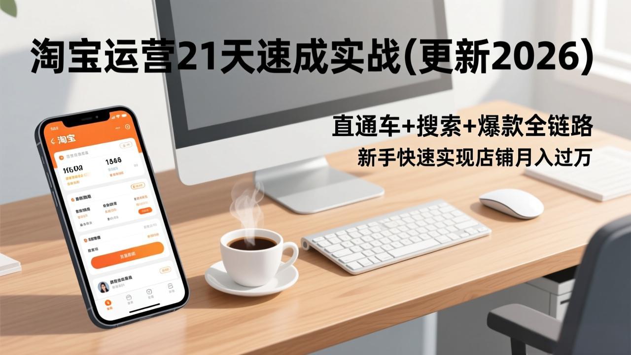 淘宝运营21天速成实战(更新3月-青禾学社