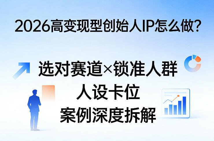 2026高变现型创始人IP怎么做？选对赛道×锁准人群×人设卡位×案例深度拆解-青禾学社