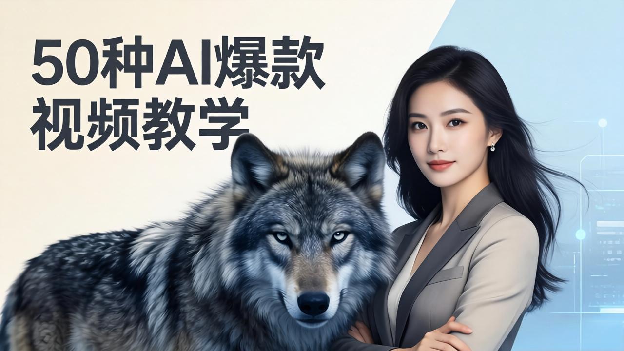 50种AI爆款视频教学：影视级古诗词+治愈萌宠+山海经蛟龙，高阶宝典商业落地-青禾学社