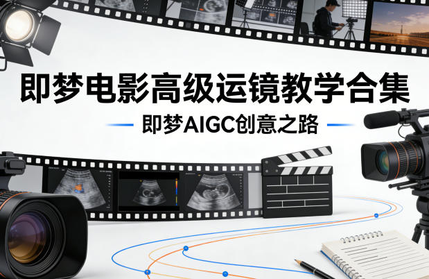 即梦电影高级运镜教学合集，即梦AIGC创意之路-青禾学社
