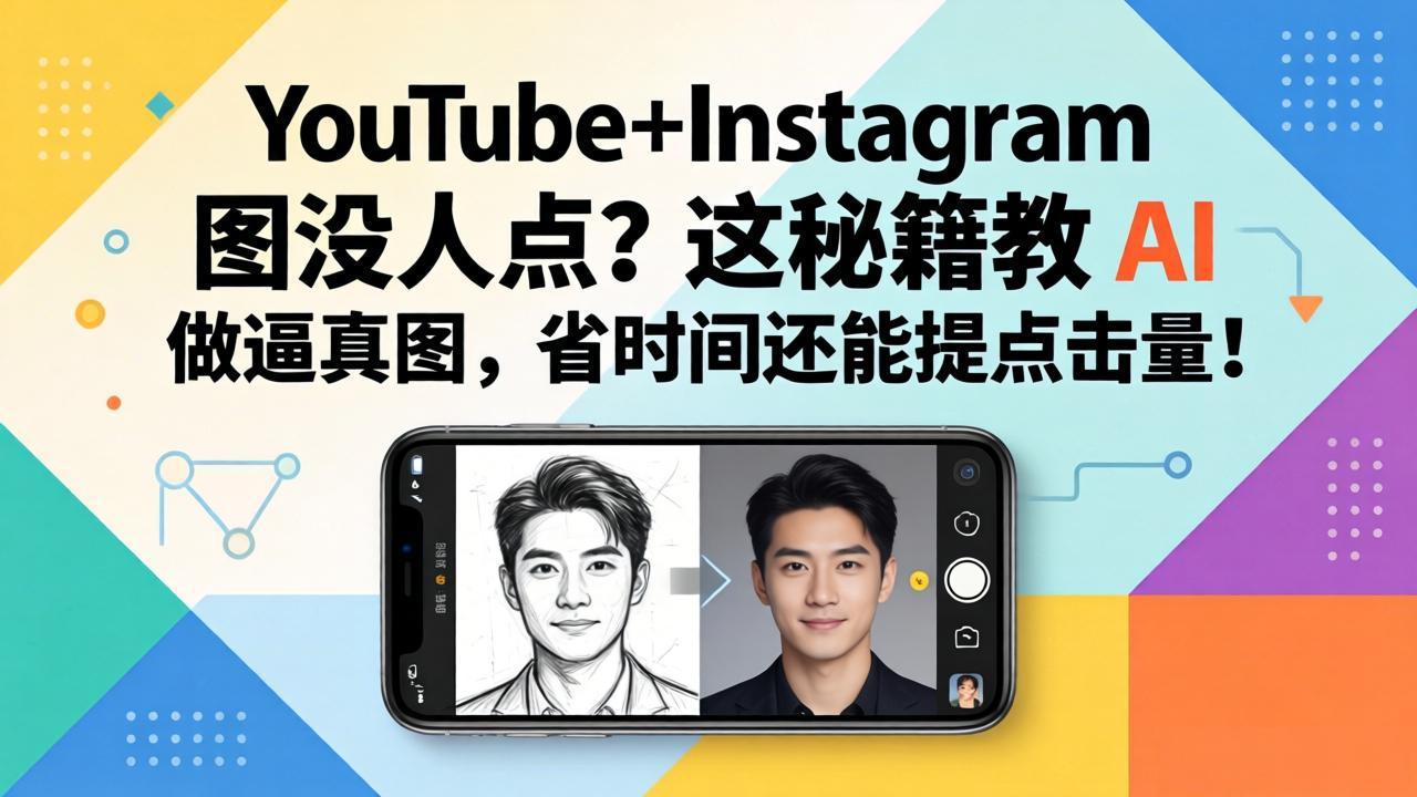 YouTube+Instagram图没人点？这秘籍教 AI 做逼真图，省时间还能提点击量-青禾学社
