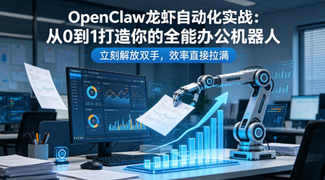 OpenClaw龙虾自动化实战：从0到1打造你的全能办公机器人，立刻解放双手，效率直接拉满-青禾学社