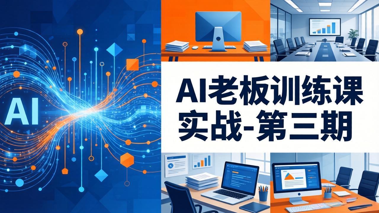 AI老板训练课实战-第三期：AI+内容应用落地教学，从0到1打通AI变现完整路径-青禾学社