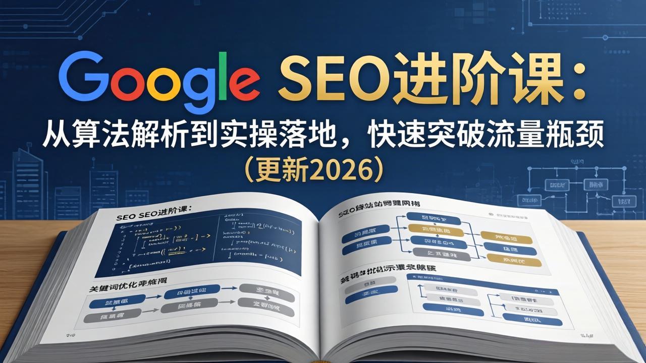 Google SEO进阶课：从算法解析到实操落地，快速突破流量瓶颈(更新2026-青禾学社
