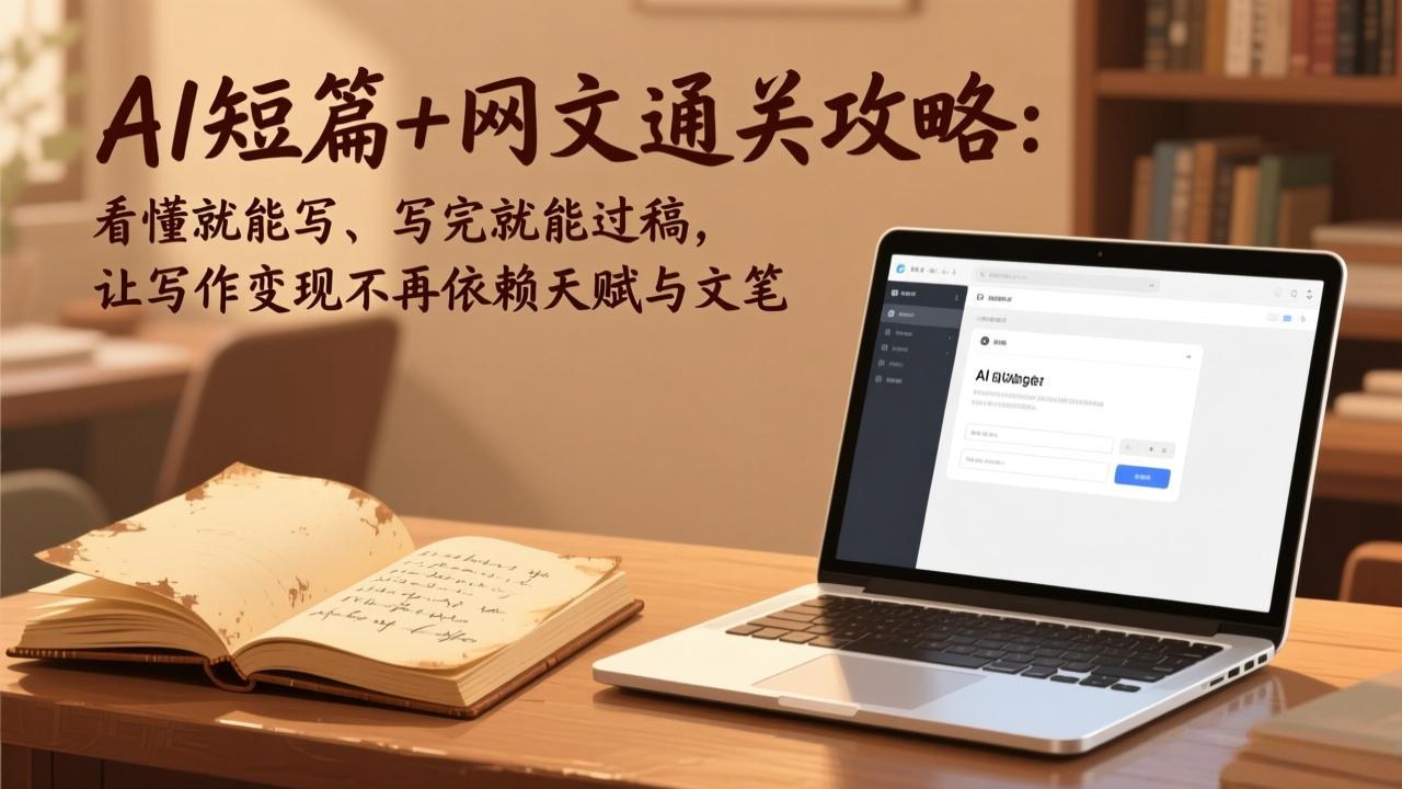 AI短篇+网文通关攻略-更新4月：看懂就能写、写完就能过稿，让写作变现不再依赖天赋与文笔-青禾学社