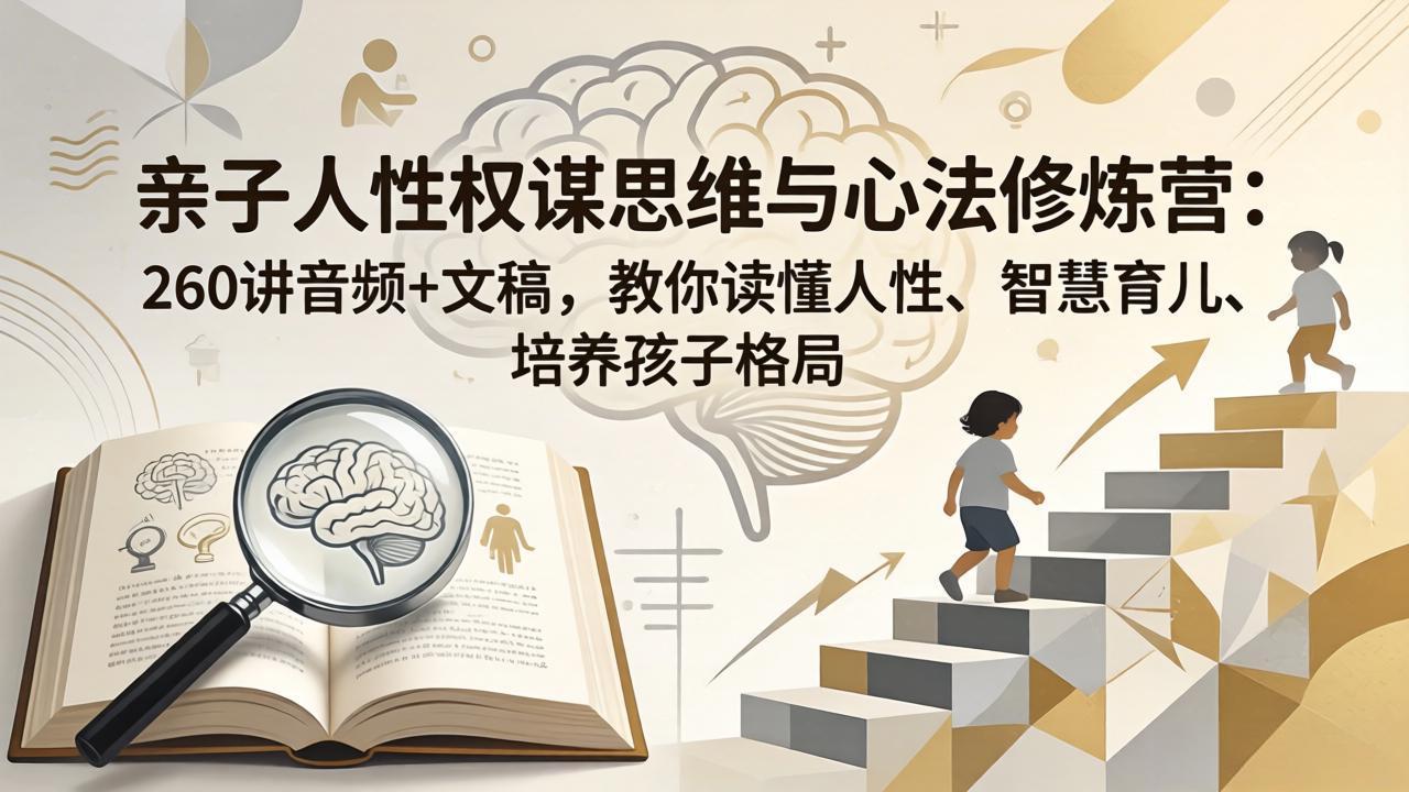 亲子人性权谋思维与心法修炼营：260讲音频+文稿，教你读懂人性、智慧育儿、培养孩子格局-青禾学社