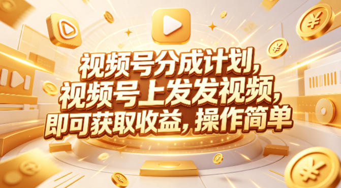 视频号分成计划，599元众筹的Red团队课程，视频号上发发视频，即可获取收益，操作简单-青禾学社