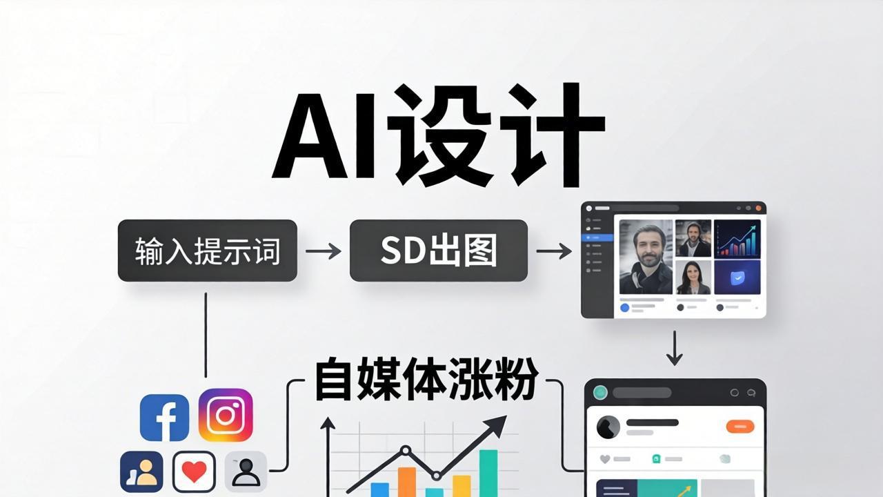人人都是AI设计师：SD出图+自媒体涨粉一站教学，告别图文素材焦虑，AI设计让你轻松避开内卷-青禾学社