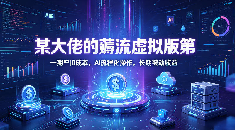 某大佬的薅流虚拟版第一期丨0成本，AI流程化操作，长期被动收益-青禾学社