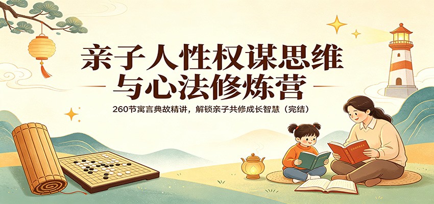 亲子人性权谋思维与心法修炼营：260节寓言典故精讲，解锁亲子共修成长智慧(完结)-青禾学社