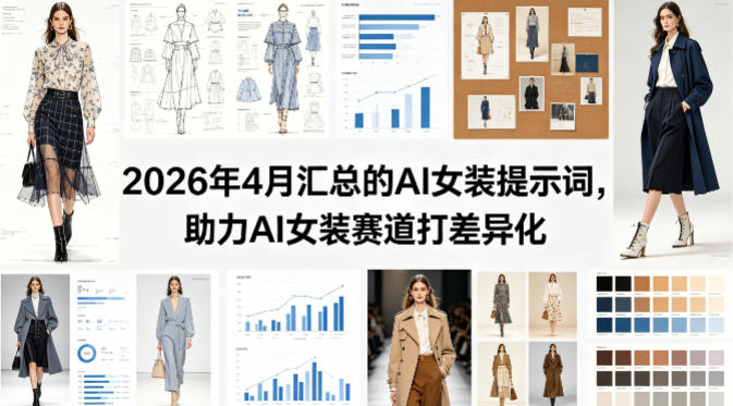 2026年4月汇总的AI女装提示词，助力AI女装赛道打差异化-青禾学社