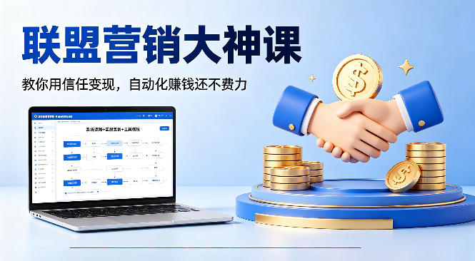 联盟营销大神课，教你用信任变现，自动化賺钱还不费力【原创双语字幕】-青禾学社