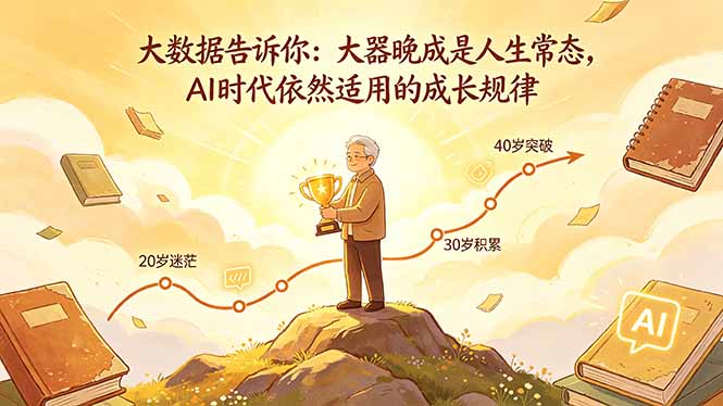 付费文章：大数据告诉你：大器晚成是人生常态，AI 时代依然适用的成长规律-青禾学社