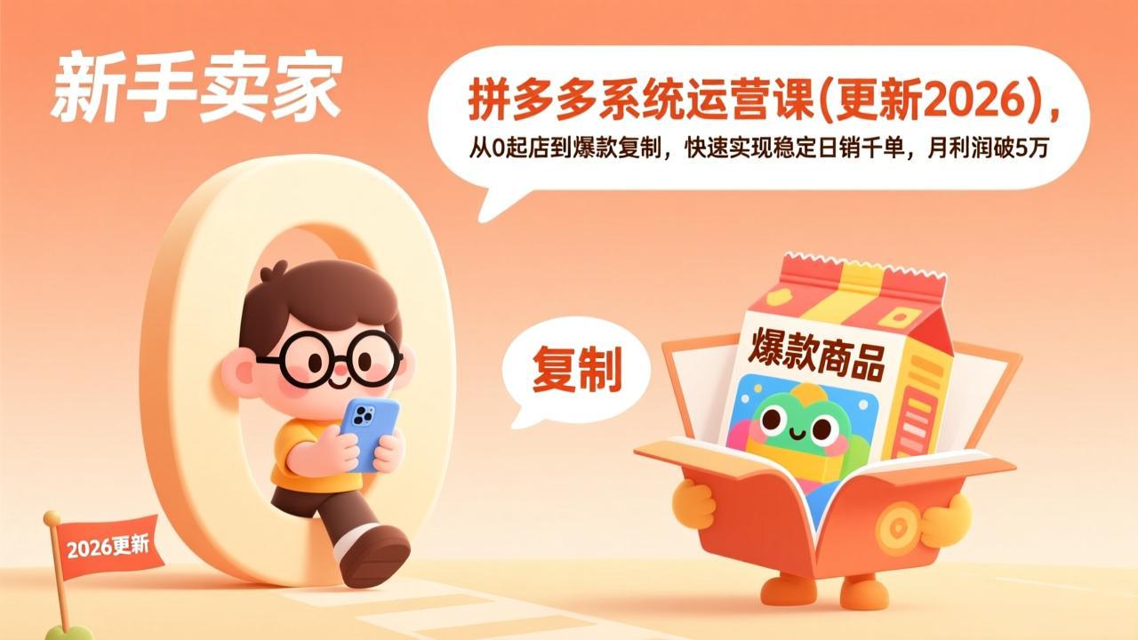 拼多多系统运营课(更新4月-青禾学社