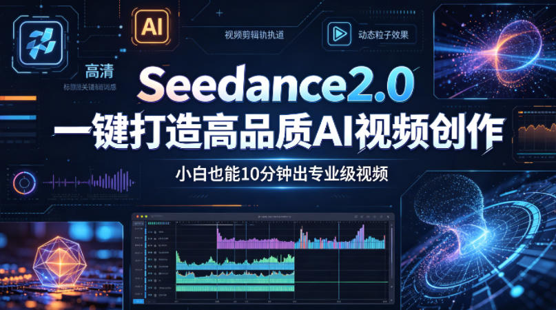 Seedance2.0一键打造高品质AI视频创作，小白也能10分钟出专业级视频-青禾学社