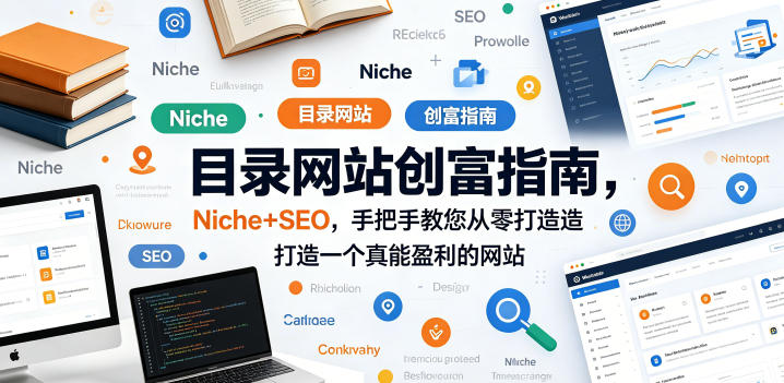 目录网站创富指南，Niche+SEO，手把手教您从零打造打造一个真能盈利的网站【原创双语字幕】-青禾学社